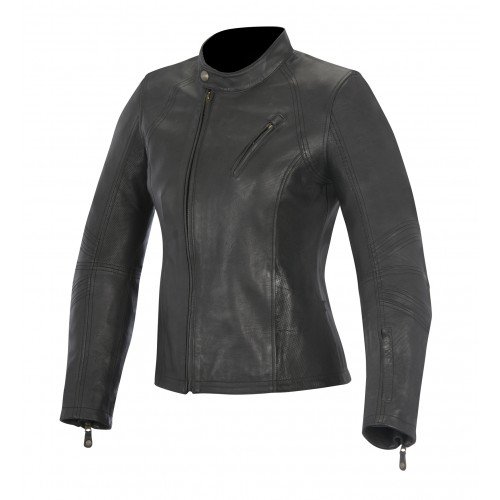 Alpinestars Shelley Moto Chaqueta de Piel de Mujer, Color Negro, Grã ¶ Ãÿe M