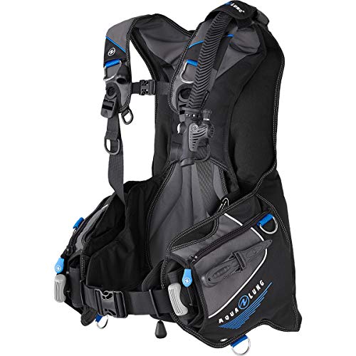 Aqua Lung Axiom BCD, Color Negro carbón, Color Azul – SM