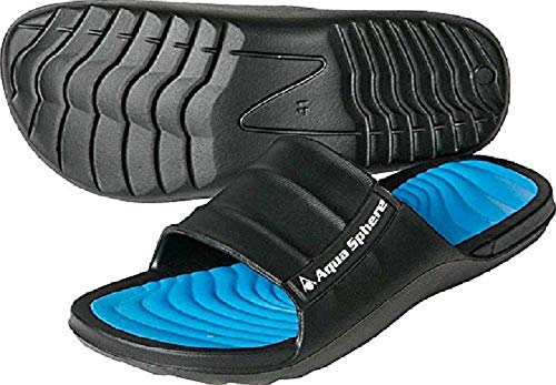 Aqua Sphere Wave Chanclas, Unisex adulto, Black/Royal Blue, Size 38