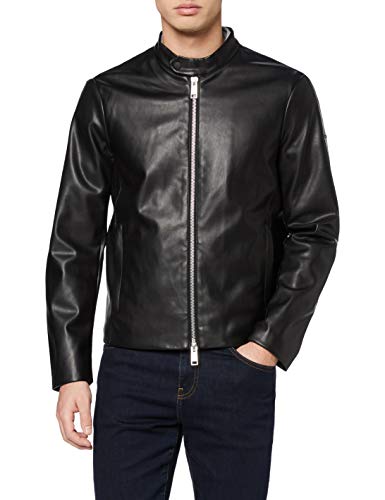 Armani Exchange Eco-Leather Blouson Chaqueta bomber, Negro (Black 1200), X-Large para Hombre