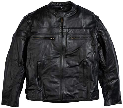 Australian Bikers Gear Chaqueta Sturgis Monza de moto para hombre en cuero con Protecciones TALLA 2XL