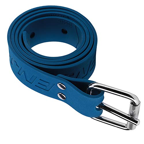 banapoy Cinturón de lastre de Buceo Duradero, con Hebilla Cinturón de lastre de Buceo de Goma Azul, Largo para Mujeres y Hombres(Diving Belt)