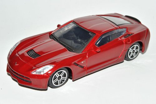 Bburago Chevrolet Chevy Corbette C7 Stingray Coupe Rot Metallic AB 2013 1/43 Modelo Auto