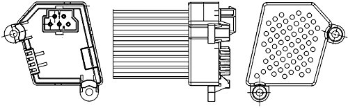 BEHR HELLA SERVICE 5HL 351 311-521 Regulador, ventilador habitáculo