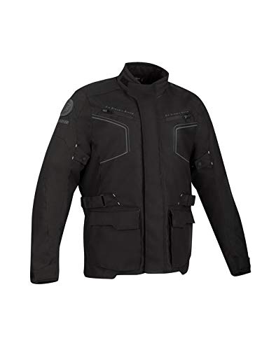 Bering Winnipeg - Chaqueta para moto, talla M, color negro