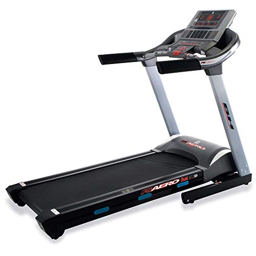 BH Fitness - Cinta de correr F5 Aero Dual G6427LW – 22 km/h – 140 x 51 cm – Inclinación eléctrica 0,12 Max – 8 años de garantía