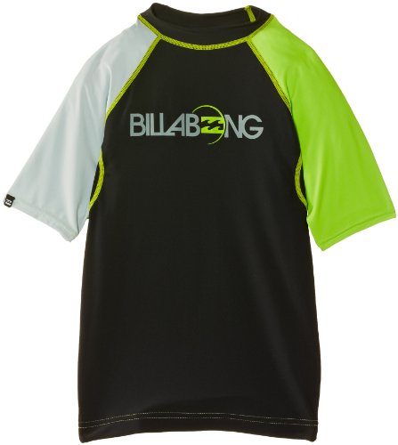 BILLABONG Lycra Eclipse Rash Short Sleeve - Botas de equitación para Hombre, Color Lima, Talla DE: 12