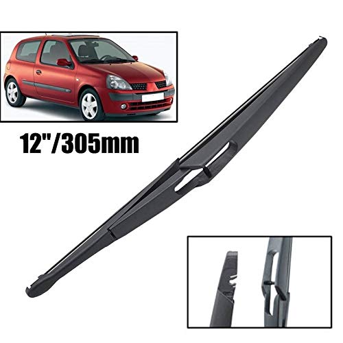 Byrhgood Limpiaparabrisas 12"Blade de limpiaparabrisas Trasero para Renault Clio 2 II Campus 1998-2012 Windshield Windowspareen Window