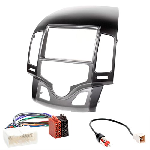 CARAV 11-142-14-1 2-DIN Marco de plástico para Radio Adaptador Dash rodeado Trim Kit de instalación