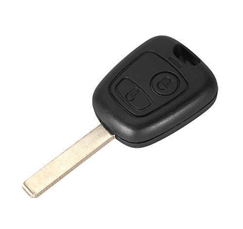 Carcasa llave para Peugeot 107 207 307 Citroen C1 C2 C3 - 2 Botones - Mando a distancia