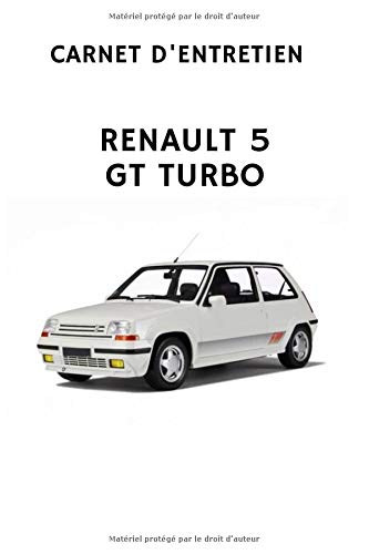 Carnet d'entretien Renault 5 GT Turbo