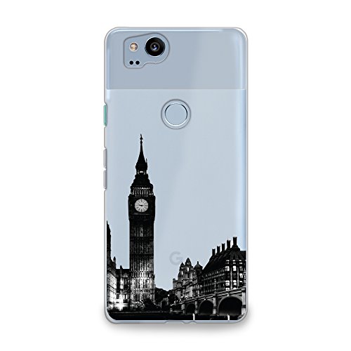 CasesByLorraine - Carcasa para Google Pixel 2, diseño de London City Big Ben transparente transparente y flexible de gel para Google Pixel 2 de 5 pulgadas (2017)