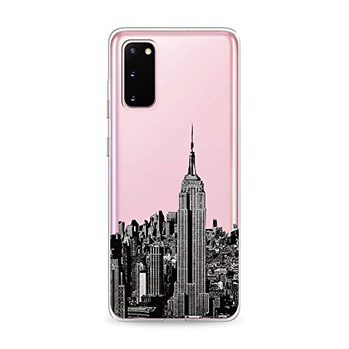 CasesByLorraine Funda compatible con Galaxy S20, NYC New York City transparente flexible de gel TPU para Samsung Galaxy S20 6.2" (2020)