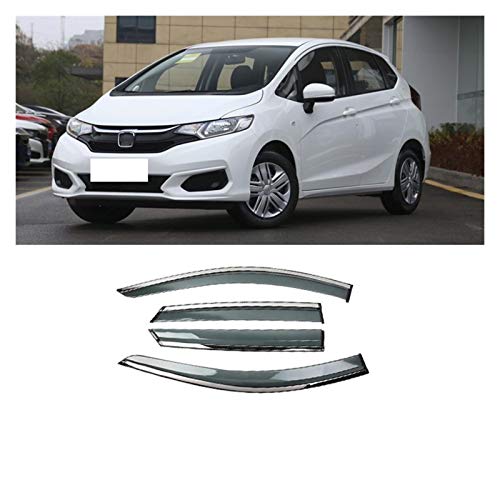 CGDD Deflectores de Viento para Honda Fit Jazz 2018 Ventana de plástico Venta de Ventas de Ventas Sun Sun Rain Deflector Guard Car Styling Cortavientos para ventanilla