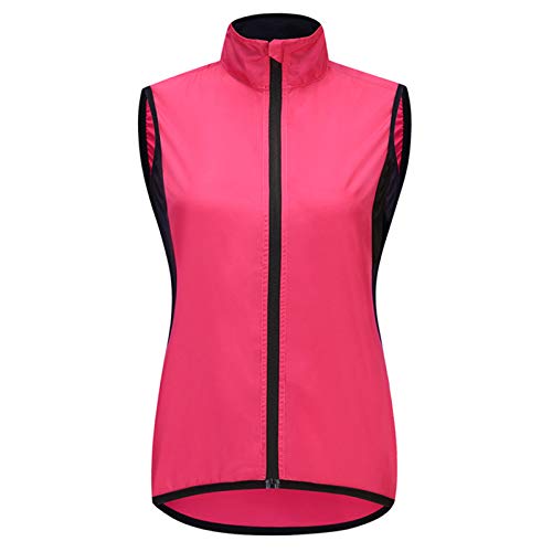 Chaleco Bici Mujer,Impermeable Transpirable Alta Visivilidad Vest MTB Chaleco Ciclismo Sportful,Adecuado para Correr,Andar En Bicicleta,Motocicleta Chaleco Bicicleta(Size:Metro,Color:Rojo)