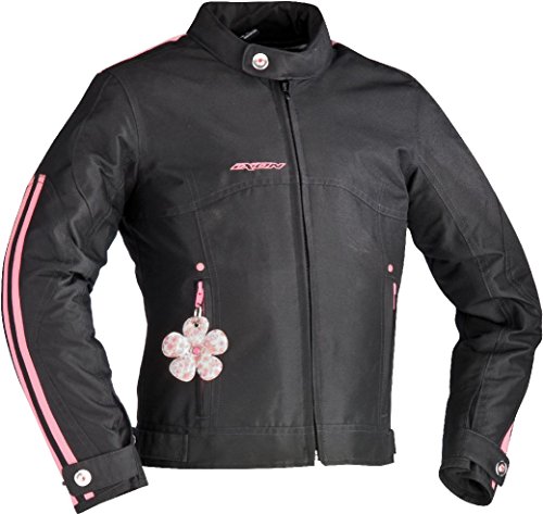 Chaqueta de Moto de Invierno Impermeable Niño Ixon Lotus 6A NOIR/ROSE