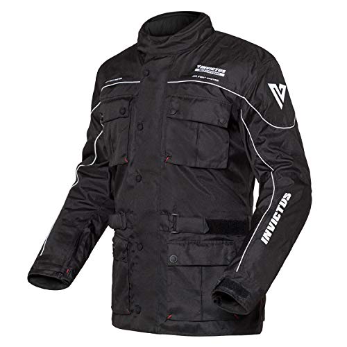 Chaqueta de moto larga con protecciones tejido tipo cordura Invictus Aquiles (M)