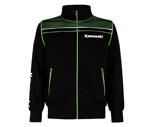 Chaqueta deportiva Kawasaki negro y verde L