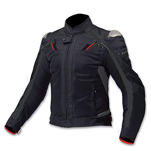 Chaqueta Moto Hombre con Armadura Motocicleta Cordura CertificacióN CE Camisetas de Motocicleta AleacióN de Titanio Piloto de Carreras de Motos Traje Resistente A Las CaíDas C,M