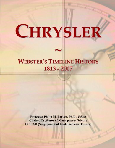 Chrysler: Webster's Timeline History, 1813 - 2007