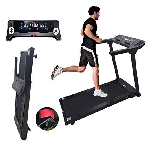 Cinta de Correr FFitness 16 KH/h – 2,5 HP Bluetooth BMI amortiguada eléctrica Plegable Escritorio Ahorro de Espacio Oferta casa Gimnasio