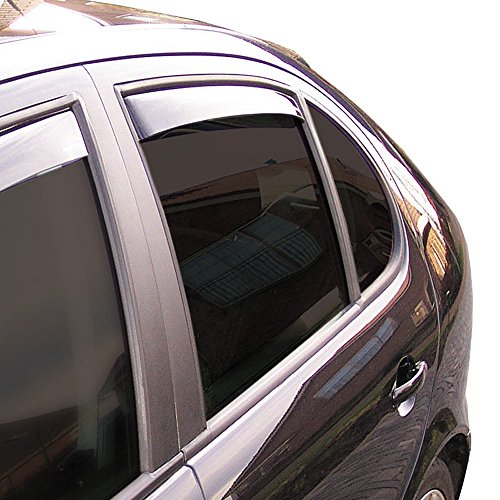 ClimAir 4549 Dark Deflectores de aire Master Negro (trasera) compatible con Audi Q2 2016