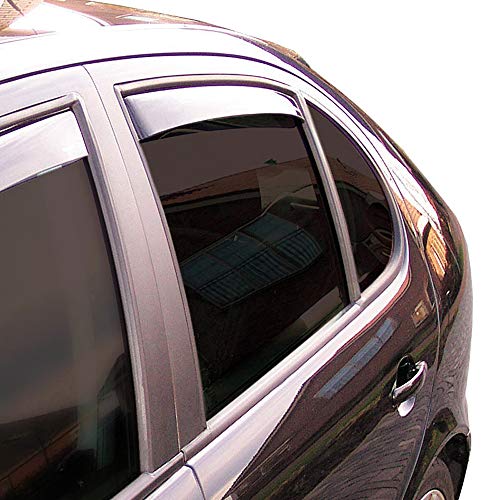 ClimAir M2004D Deflectores de Aire Master Negro (Trasera) Compatible con Volvo XC60 II 2017