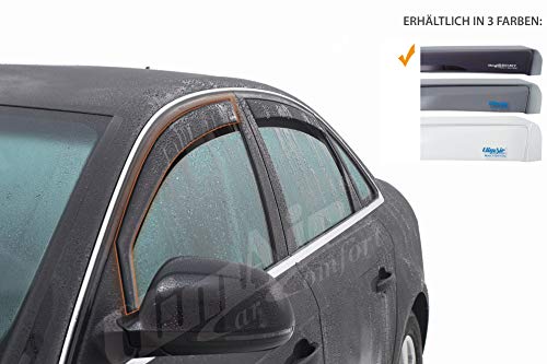 ClimAir P0025 Dark Deflectores de Aire Negro Compatible con Skoda Karoq 2017