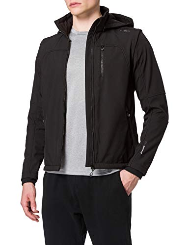 CMP 3A74427N, Chaqueta Softshell para Hombre, Negro, 50