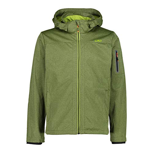 CMP Chaqueta Melange de Softshell Ligera, Impermeable y Resistente al Viento WP 8.000, Cactus Melange, 48