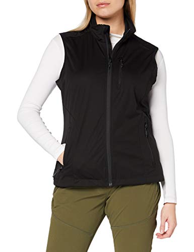 CMP Softshell Waterproof Vest Chaleco, Mujer, Black, 46