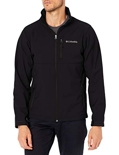 Columbia Ascender Softshell Jacket, Water & Wind Resistant Chaqueta entallada, Negro, S para Hombre