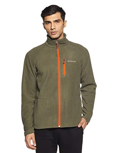 Columbia Fast Trek II Full Zip Chaqueta y Forro Polar, Hombre, Marrón (Peatmoss / Backcountry Orange), S