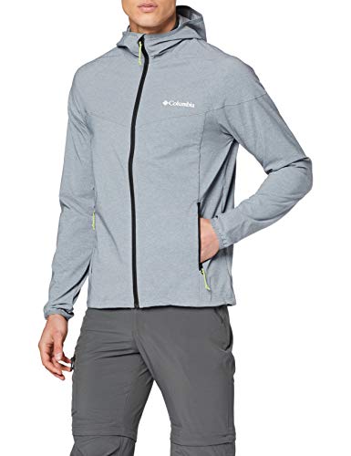 Columbia Heather Canyon, Chaqueta Softshell, Hombre, Gris (Grey Ash Heather), S