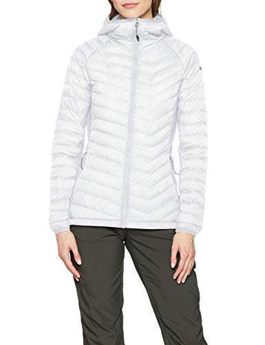 Columbia Powder Pass Chaqueta con Capucha, Mujer, Cirrus Grey Ferny Ferns Print, S