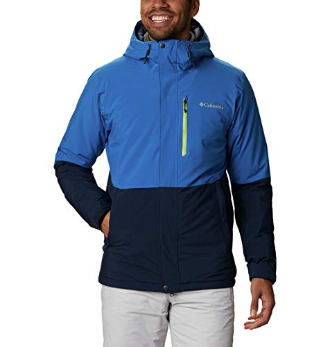 Columbia Winter District Chaqueta De Esquí con Capucha, Hombre, Azul (Collegiate Navy, Bright Indigo), XXL