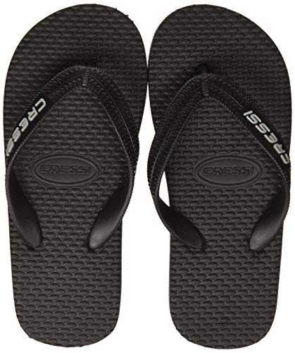 Cressi Beach Flip Flops Chanclas de Playa Unisex para Adultos, Negro (Schwarz), 35 EU