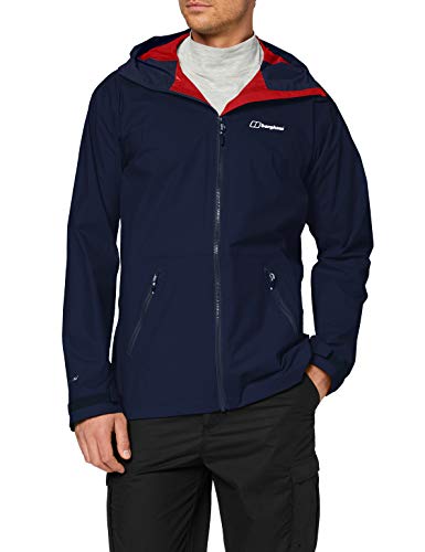 Cressi Berghaus Deluge Pro 2.0 - Chaqueta impermeable para hombre, Hombre, chaqueta impermeable, 4A000807R14, Azul (Dusk), XXL