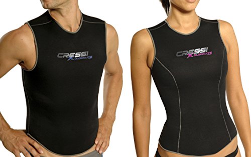 Cressi - Vest Blacklite 3.5 mm Lady, Color Black, Talla S