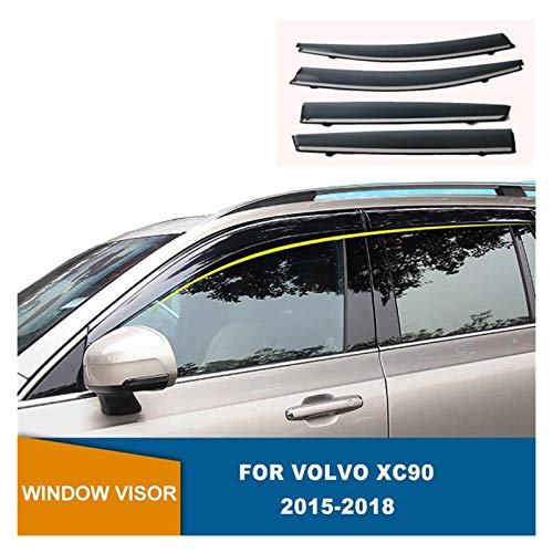 Deflectores de Viento para Volvo XC90 2015 2016 2017 2018 Conecte El Clima Escudos Lluvia Sun Guard Vent Rain Visor Ventana Lateral Deflectores Visera Lateral