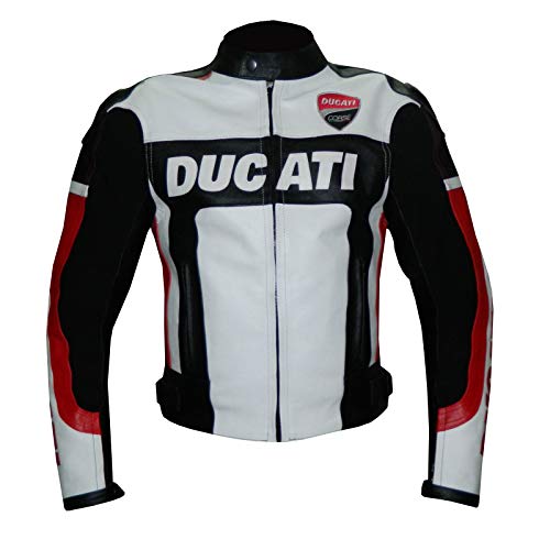 DUCATI 3038 - CHAQUETA ARMADA DE PIEL PARA MOTOCICLETA