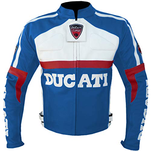 DUCATI 3039 - CHAQUETA ARMADA DE PIEL PARA MOTOCICLETA