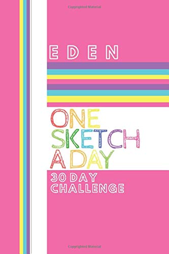 Eden: Personalised One Sketch A Day 30 Day Lockdown Challenge - Colorful wrap around design