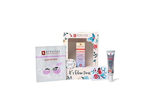 Erborian PACK CC Créme Á La Centella Asiatica Crema Iluminadora Perfeccionadora SPF25 Tono Doré, 15ml+REGALO Mask Glow Eye Patch, 5g + Tattoo