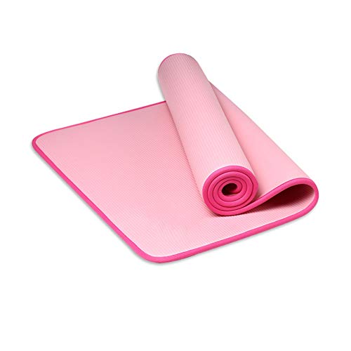 Esterilla de Yoga Antideslizante 10mm Pilates colchoneta de yoga estera espesa la estera de yoga de la aptitud adecuado for los adultos de todas las edades antideslizante de la aptitud Colchoneta Clas