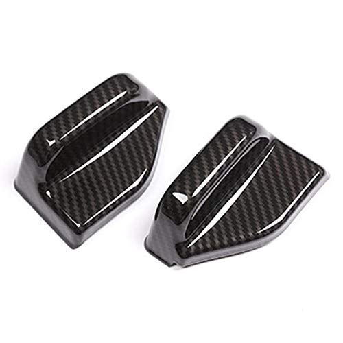 ESUHUANG 2pcs Fibra de Carbono patrón ABS Cubierta del cinturón de Seguridad de Montaje for Mercedes-Benz Clase B Clase GLA W117 W246 C117 Piezas de automóviles al por Menor