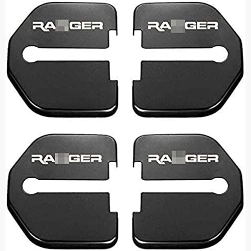 FFHJHJ Cubierta De La Cerradura De La Puerta del Coche para Ford Ranger,Cubierta Protectora De Cerraduras De Puerta 4pcs Dispositivo AnticorrosióN