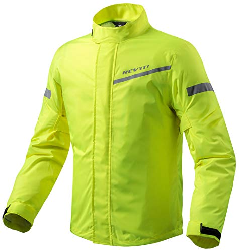 FRC010 - 0410-L - Rev It Cyclone 2 H2O Impermeable Motocicleta Sobre Chaqueta L Amarillo Neón