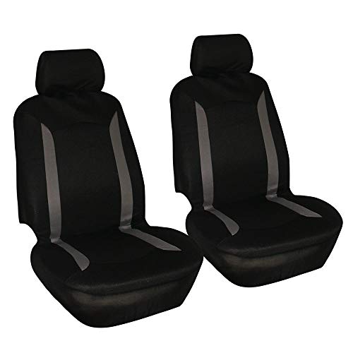 Funda Asiento Coche Para Daewoo Lanos Matiz Nexia Dodge Calibre Challenger Nitro Automóviles Funda De Asiento De Coche (Gray Black,4 sets)