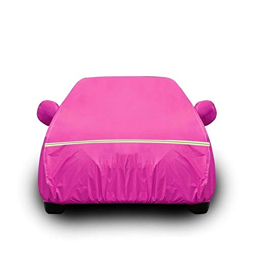 Funda Coche Compatible con Audi Car, Transpirable Cubierta de Coche para Invierno Verano Exterior Antipolvo Cubre mpermeable Cubierta para Lona Coche (Color : Pink, Size : A6 Allroad)